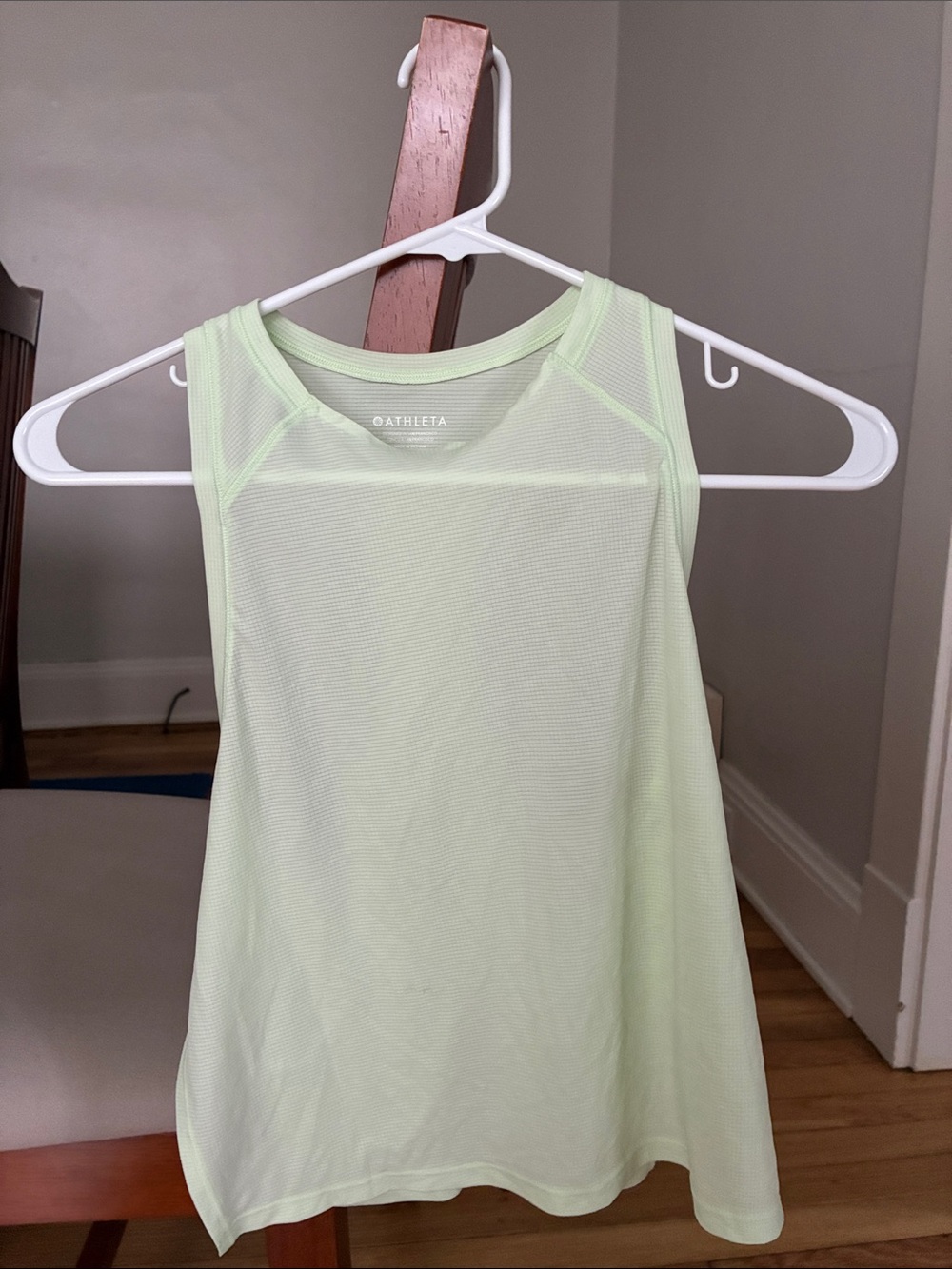 Athleta Lime Mesh Athletic Tank Top